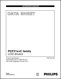 datasheet for PCF2112CP/F1 by Philips Semiconductors