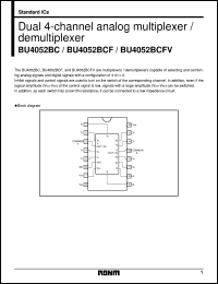 datasheet for BU4052BCFV by ROHM