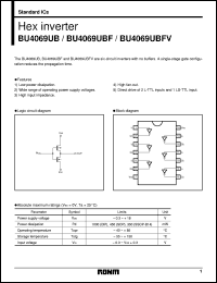 datasheet for BU4069UBF by ROHM
