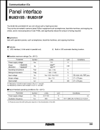 datasheet for BU8315S by ROHM