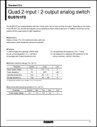 datasheet for BU9761FS by ROHM