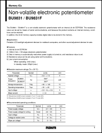 datasheet for BU9831 by ROHM
