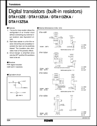 datasheet for DTA113ZE by ROHM