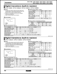 datasheet for DTC114GKA by ROHM