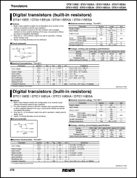 datasheet for DTA115EE by ROHM