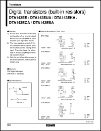 datasheet for DTA143EUA by ROHM