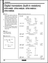 datasheet for DTA144EE by ROHM
