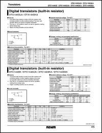 datasheet for DTC144GUA by ROHM