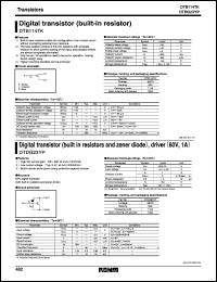 datasheet for DTB114TK by ROHM