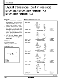 datasheet for DTC114TUA by ROHM