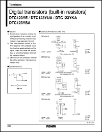 datasheet for DTC123YSA by ROHM