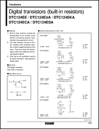 datasheet for DTC124EKA by ROHM