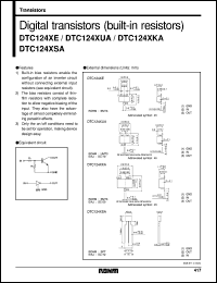 datasheet for DTC124XE by ROHM