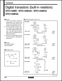datasheet for DTC144ESA by ROHM