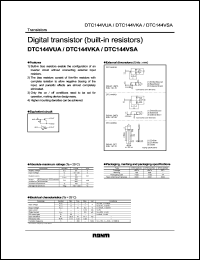 datasheet for DTC144VKA by ROHM