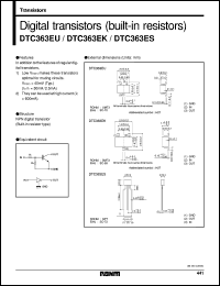 datasheet for DTC363ES by ROHM