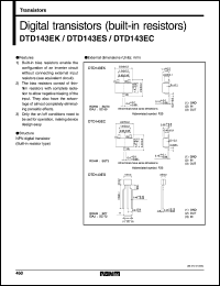 datasheet for DTD143ES by ROHM