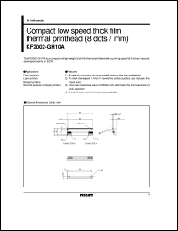 datasheet for KF2002-GH10A by ROHM