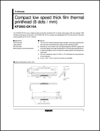 datasheet for KF2002-GK10A by ROHM
