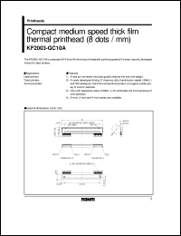 datasheet for KF2003-GC10A by ROHM