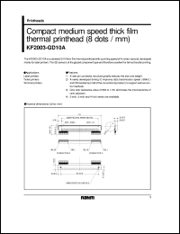 datasheet for KF2003-GD10A by ROHM