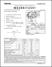 datasheet for MG300J1US51 by Toshiba