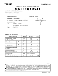 datasheet for MG600Q1US41 by Toshiba