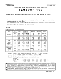 datasheet for TC9309F-107 by Toshiba