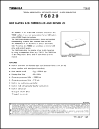 datasheet for T6B20 by Toshiba