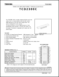 datasheet for TCD2300C by Toshiba