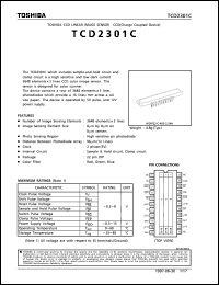 datasheet for TCD2301C by Toshiba