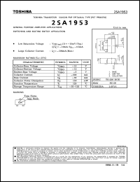 datasheet for 2SA1953 by Toshiba