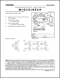 datasheet for MIG20J805H by Toshiba