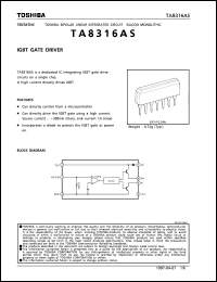 datasheet for TA8316AS by Toshiba