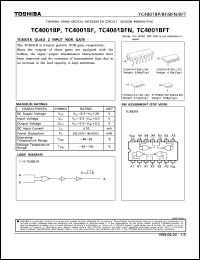 datasheet for TC4001BF by Toshiba