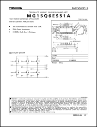 datasheet for MG15Q6ES51A by Toshiba