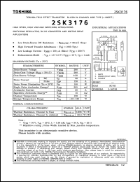 datasheet for 2SK3176 by Toshiba