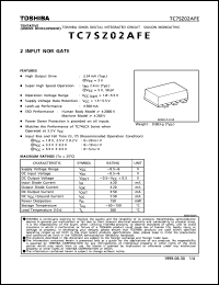 datasheet for TC7SZ02AFE by Toshiba
