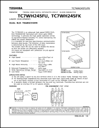 datasheet for TC7WH245FU by Toshiba