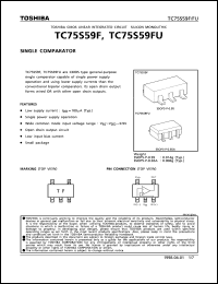 datasheet for TC75S59FU by Toshiba