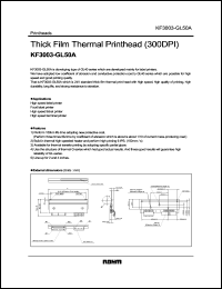 datasheet for KF3003-GL50A by ROHM
