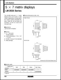 datasheet for LM-2035LB by ROHM