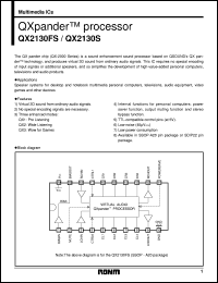 datasheet for QX2130FS by ROHM
