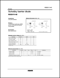 datasheet for RB501V-40 by ROHM