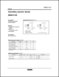 datasheet for RB551V-30 by ROHM