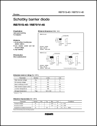 datasheet for RB751S-40 by ROHM