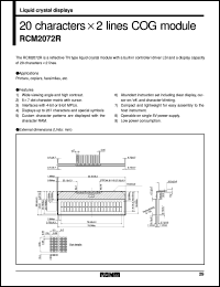 datasheet for RCM2072R by ROHM