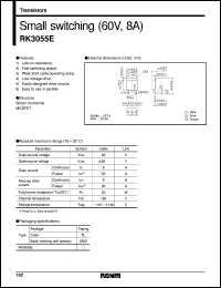datasheet for RK3055E by ROHM