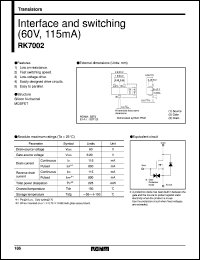 datasheet for RK7002 by ROHM