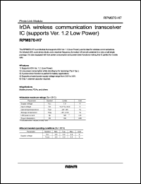 datasheet for RPM870-H7 by ROHM